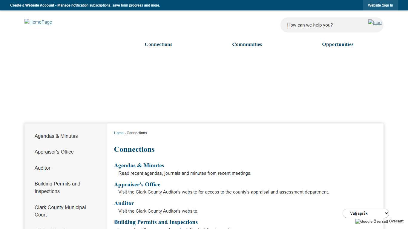 Connections Clark County, OH - Official Website